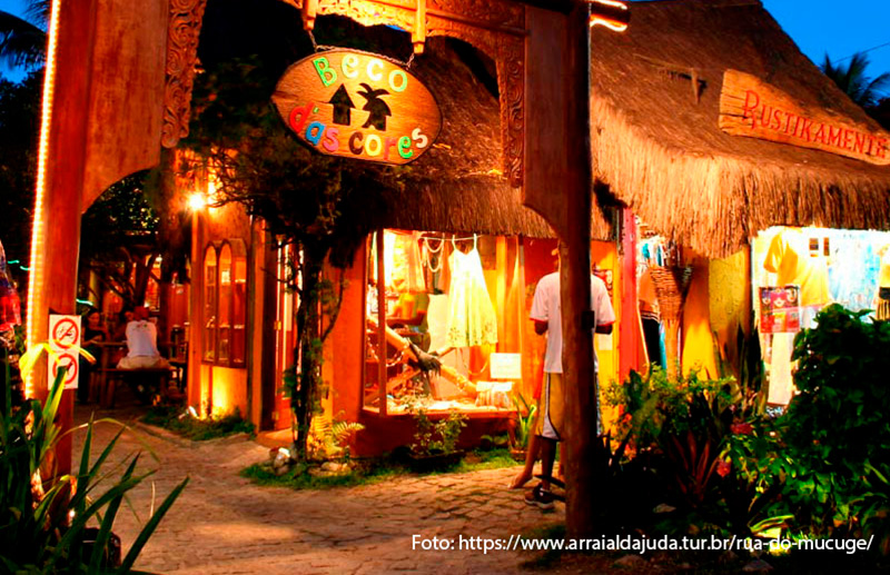 Beco das Cores em Arraial d'Ajuda