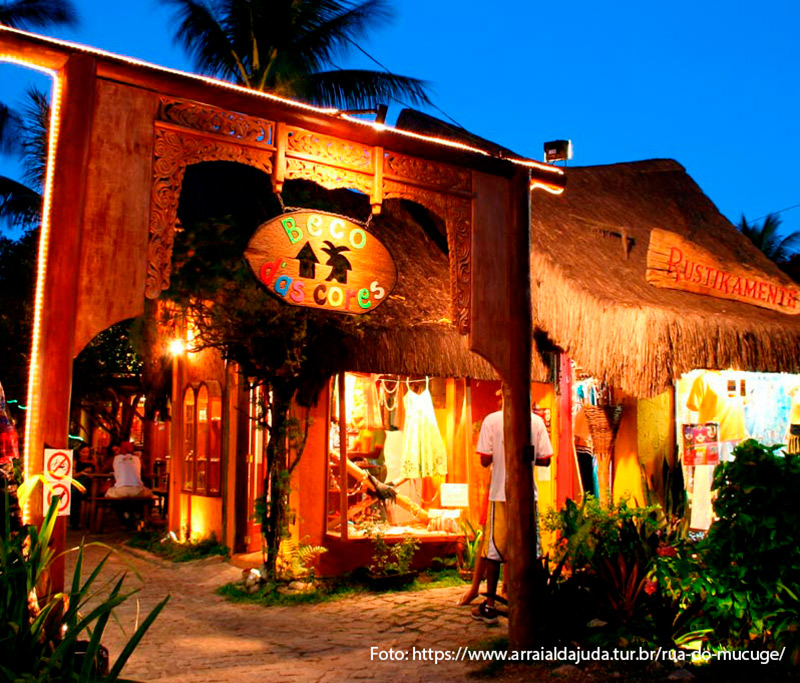 Beco das Cores em Arraial d'Ajuda